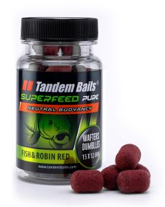 SuperFeed Pure Dumbells Wafters 15/12 mm/30g Fish&Robin Red
